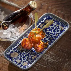 Yakitori de Butifarra del Perol con mojo