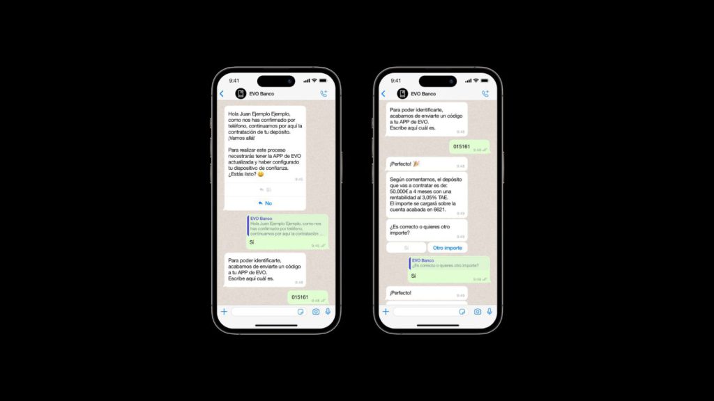 EVO Banco multiplica por siete sus depósitos en un año y lanza la contratación por Whatsapp