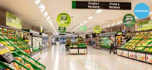 Interior de uno de los supermercados de Mercadona