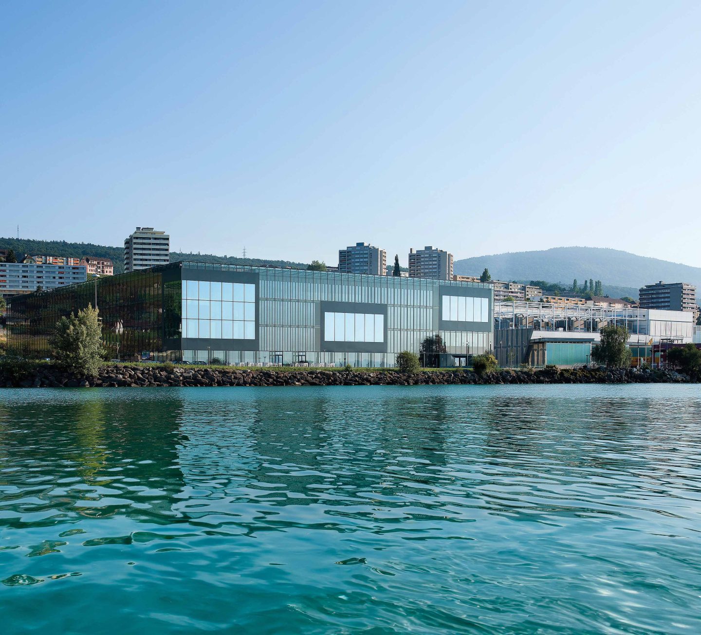 El Cubo, centro de I+D de Philip Morris International (PMI) en Neuchâtel, Suiza