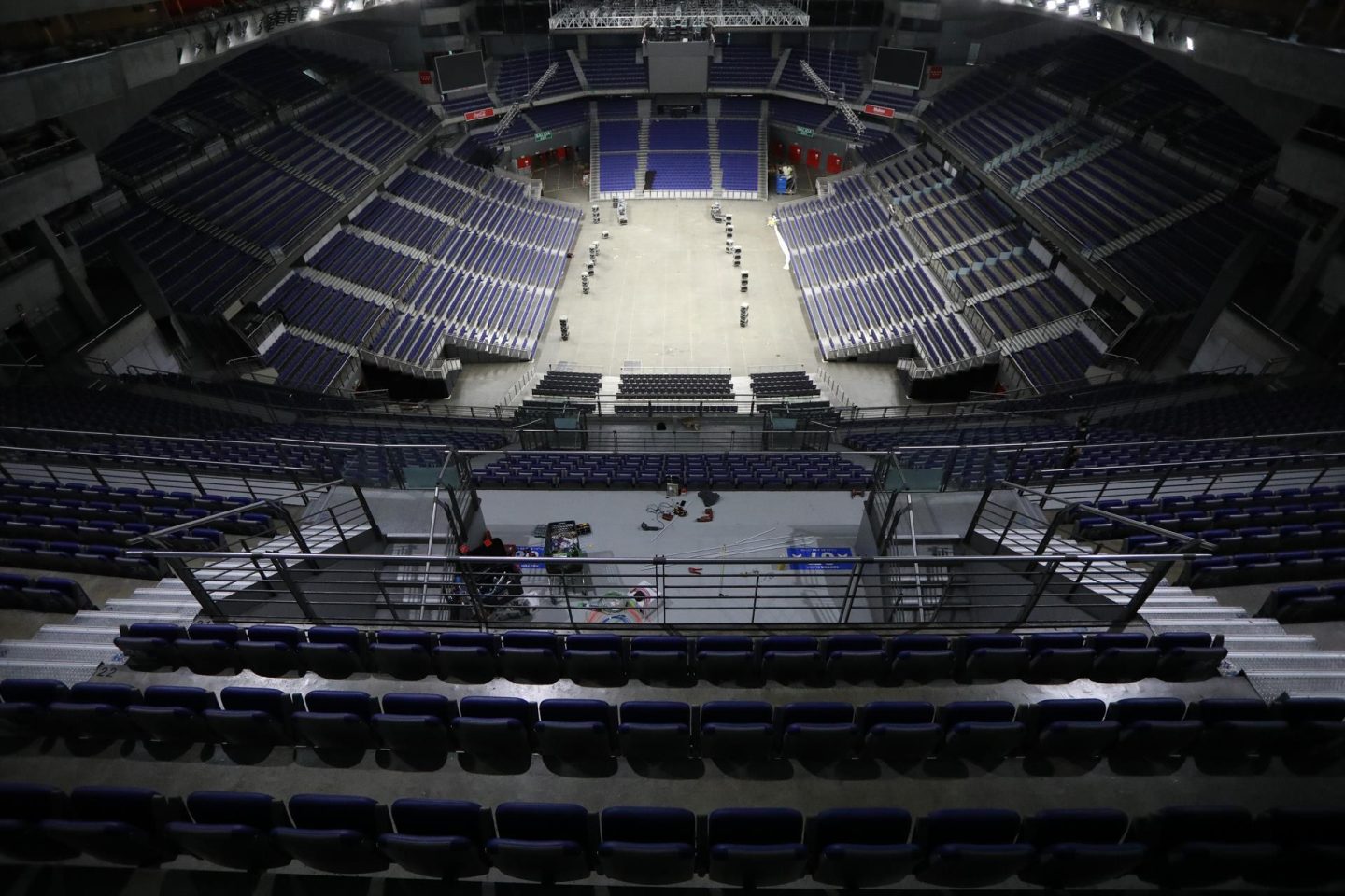 Archivo - Gradas e instalaciones del WiZink Center de Madrid.