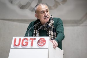 Álvarez (UGT) asegura que estará contento con la rebaja de jornada cuando se publique oficialmente