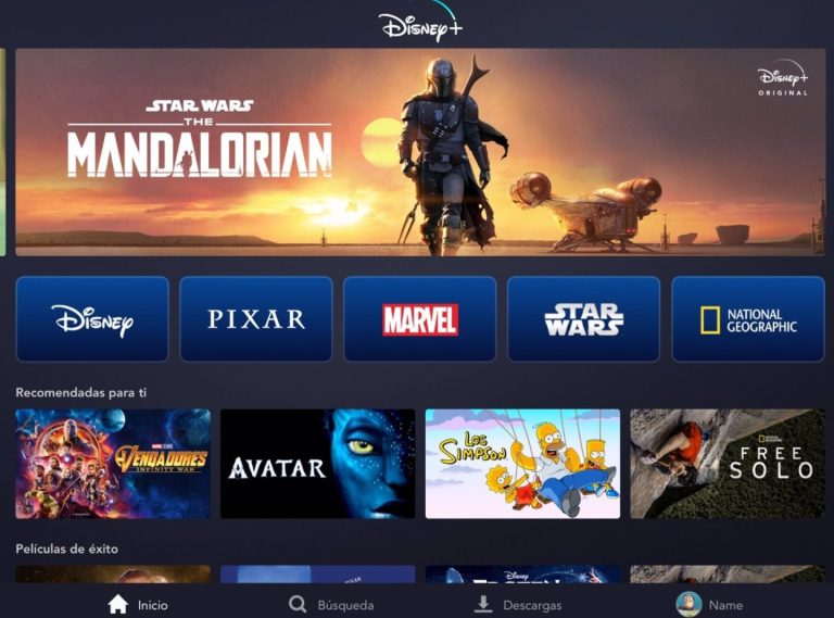 Archivo - La interfaz de Disney + - DISNEY+