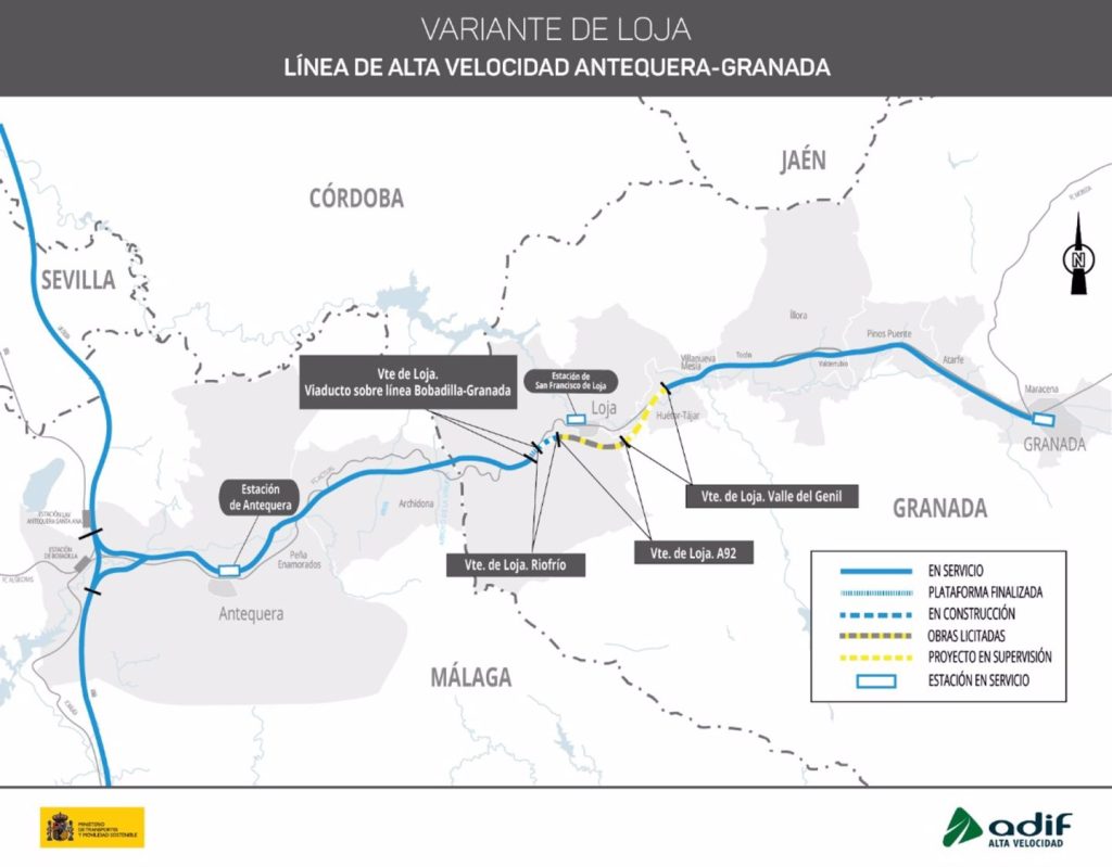 Las pequeñas constructoras ganan un contrato de alta velocidad a Granada por 150 millones