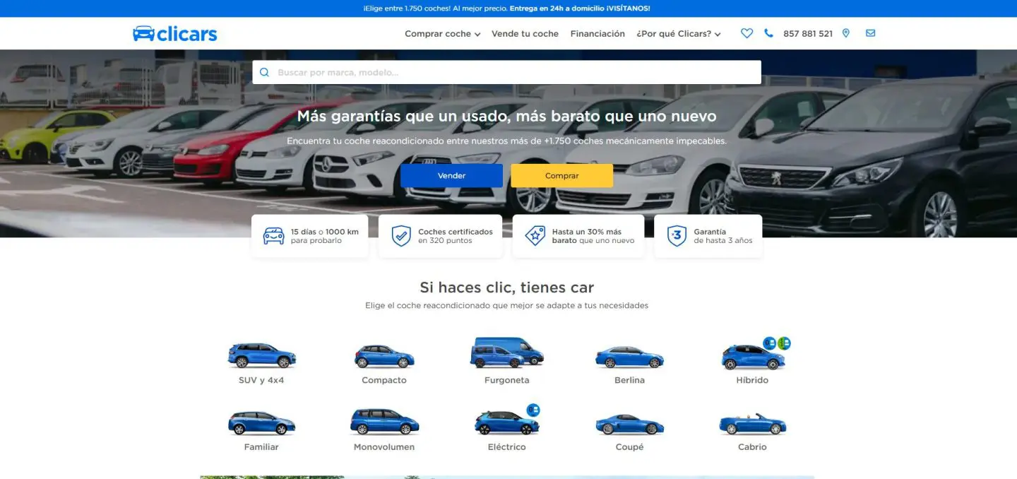 Las mejores webs para comprar coches de segunda mano