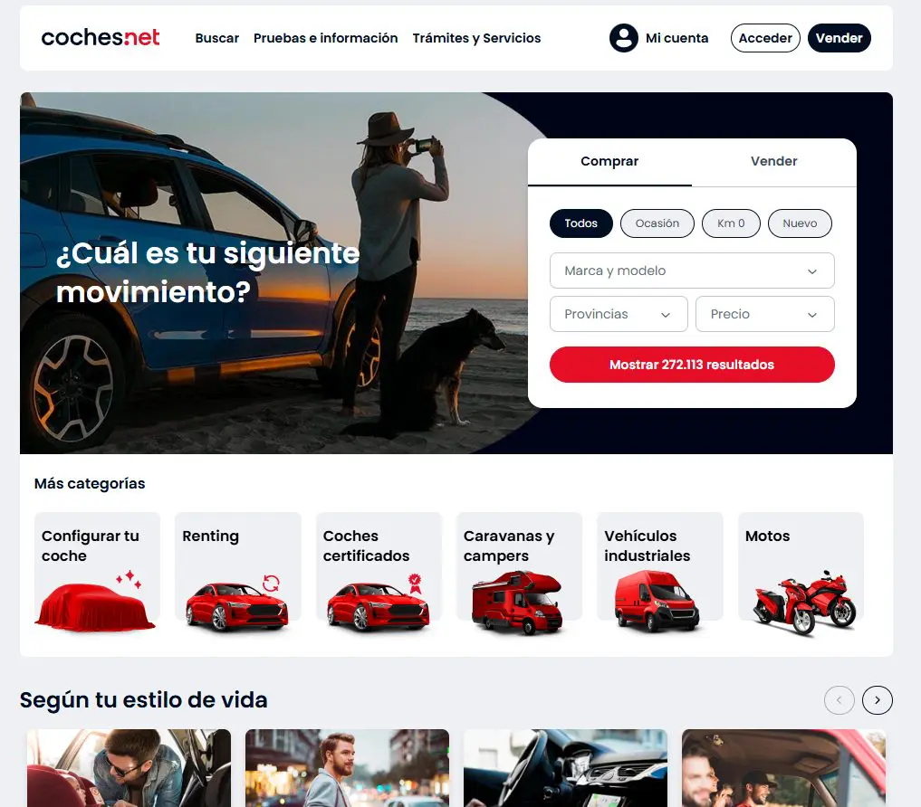 Las mejores webs para comprar coches de segunda mano