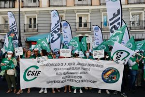 CSIF protestará hoy frente al Ministerio de Hacienda por la subida salarial de funcionarios