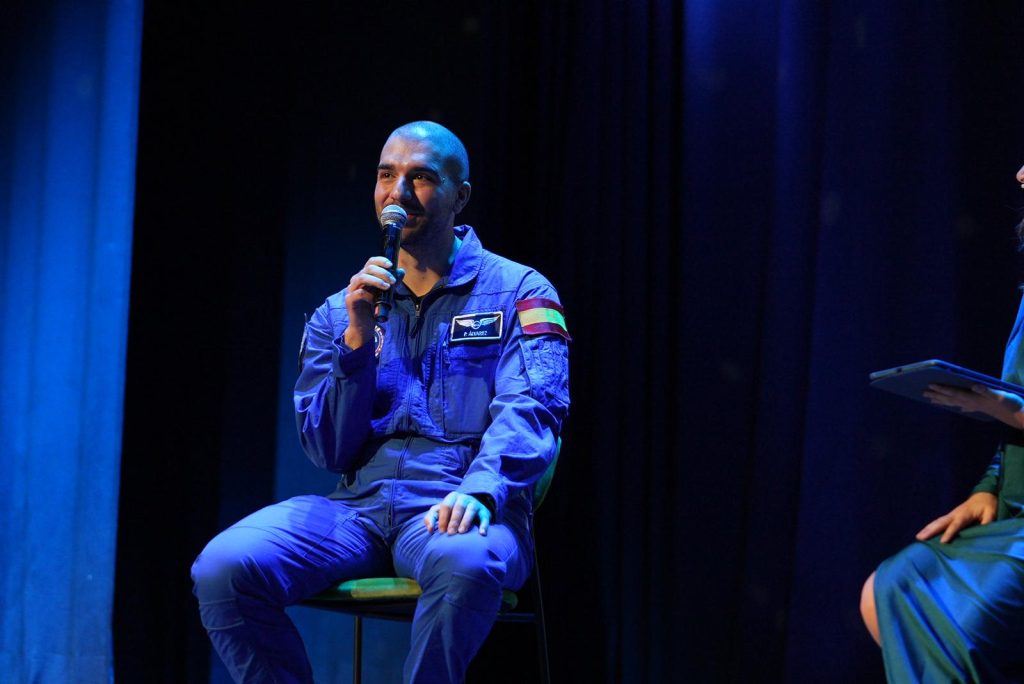 El astronauta español de la ESA, Pablo Álvarez