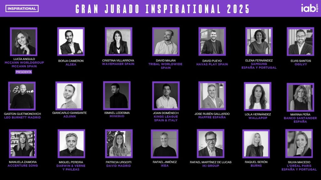 IAB Spain anuncia el Gran Jurado de los Premios Inspirational 2025