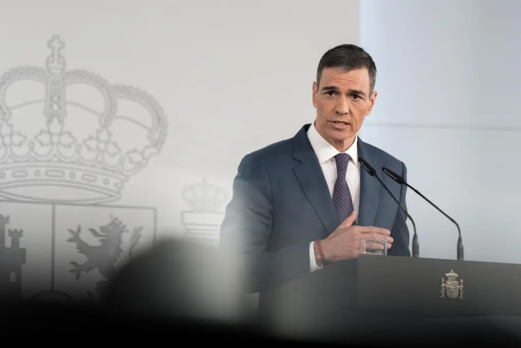 El presidente del Gobierno, Pedro Sánchez