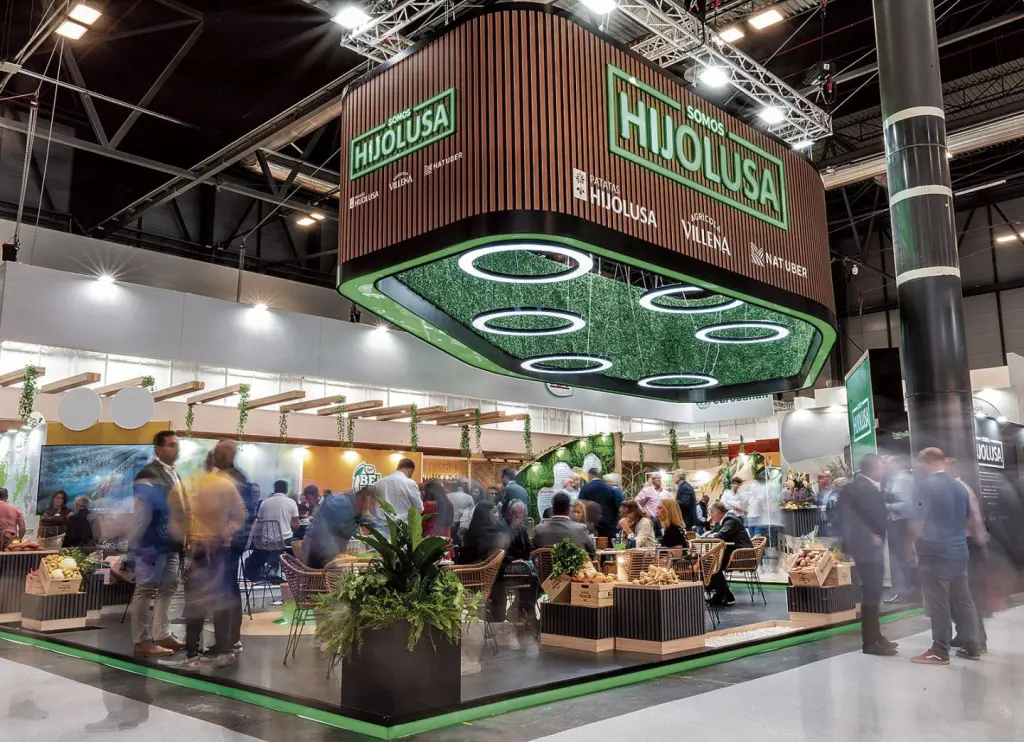 Stand de Somos Hijolusa en la feria internacional Fruit Attraction.
