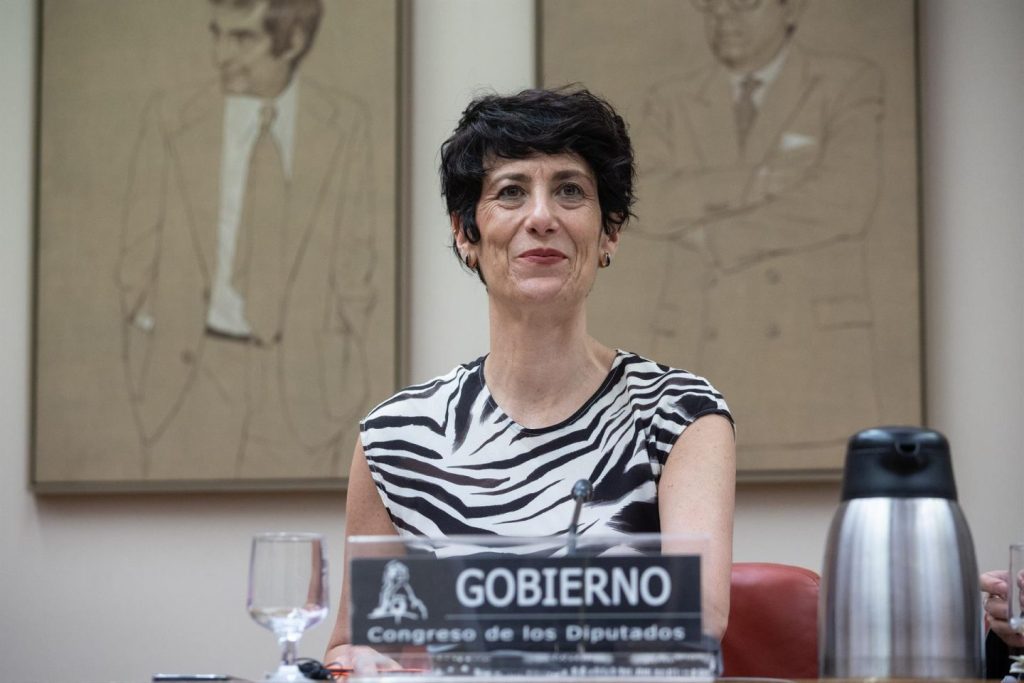 La ministra de Inclusión, Seguridad Social y Migraciones, Elma Saiz.