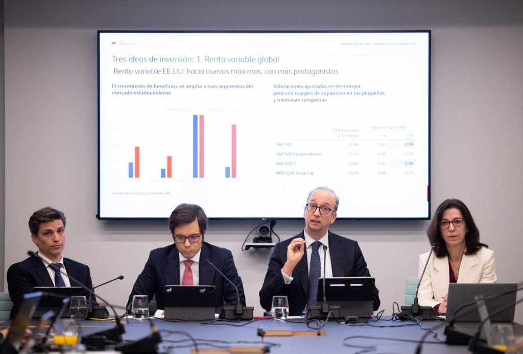Santander AM no ve burbuja tecnológica y espera que bolsas como la española sigan marcando máximos