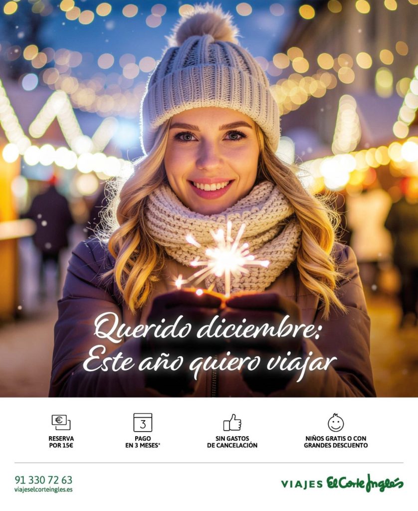 Viajes El Corte Inglés amplía ofertas de última hora para Navidad y fin de año en destinos únicos