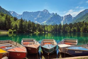 Lagos Fusine en los Alpes Julianos