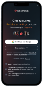 Billionhands: la mayor plataforma de rankings que organiza y ranquea millones de negocios, productos y servicios a partir de reputación real y votos verificables