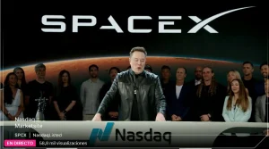 Elon Musk toca la campana en el debut bursátil de SpaceX en el Nasdaq, una OPV histórica