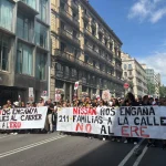 Unas 500 personas se manifiestan en Barcelona contra el ERE de Nissan, que afecta a 211 empleados