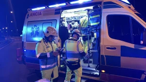 Muere un motorista de 60 años tras una salida de vía en una zona de obras en Leganés