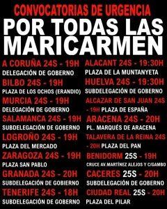 El Sindicato de Inquilinas convoca movilizaciones en 16 ciudades por el desahucio de Maricarmen